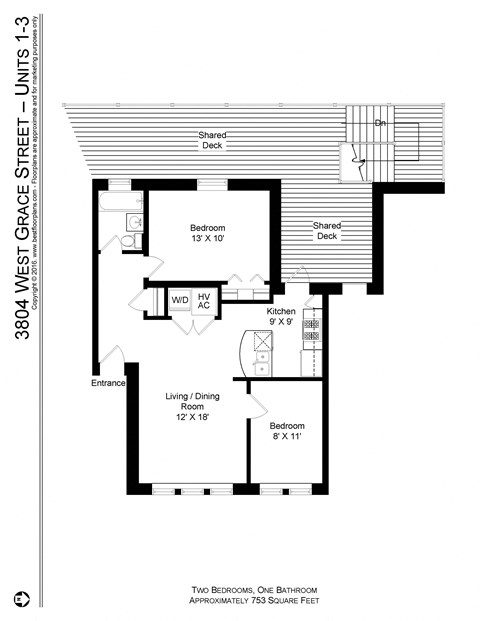 1634-36 W. Grace / 3804-10 N. Marshfield 1-2 Beds Apartment for Rent - Photo Gallery 27
